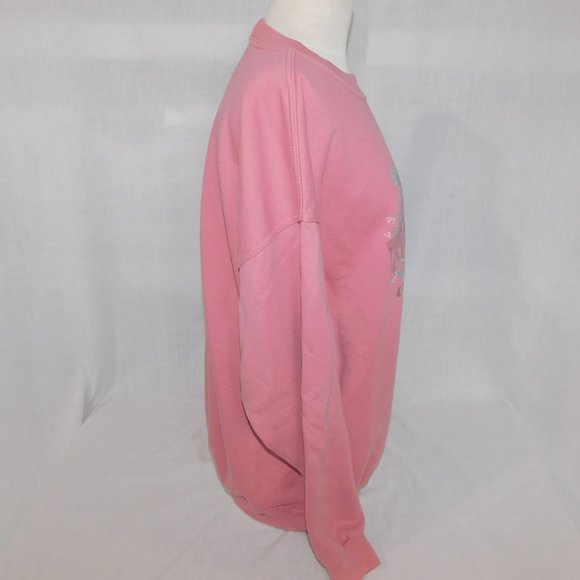 VTG 90s Northern Reflections Womens L Pink Plants Boats Graphic Sweatshirt - Picture 6 of 8